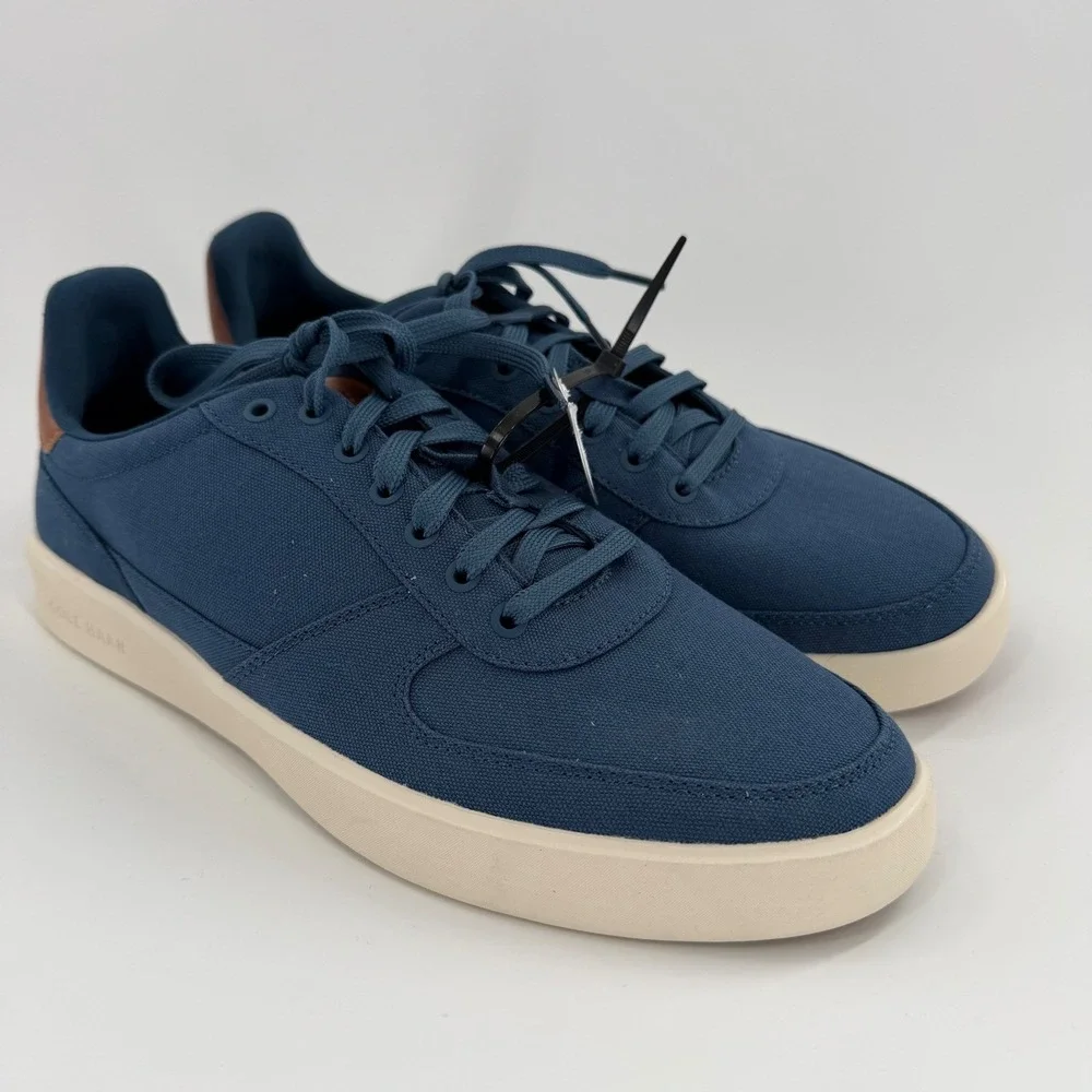 Cole‎ Haan Grand Crosscourt Navy Blue Canvas Sneakers Mens 10.5 M C40091